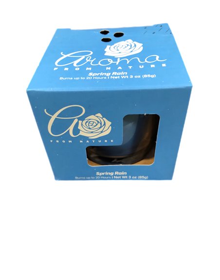 23890 - Aroma Candle Jar, Spring Rain - 3 oz. (Case of 8) - Box:  - Loc: A11