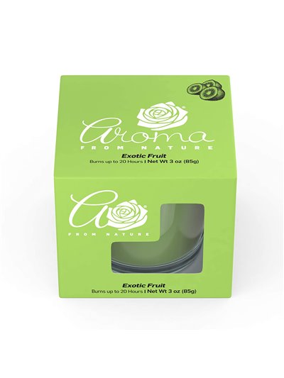 23898 - Aroma Candle Jar, Exotic Fruit - 3 oz. (Case of 8) - Box:  - Loc: H13