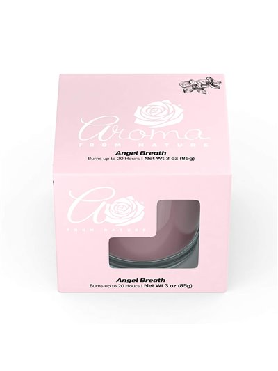 23903 - Aroma Candle Jar, Angel Breath - 3 oz. (Case of 8) - Box:  - Loc: H13