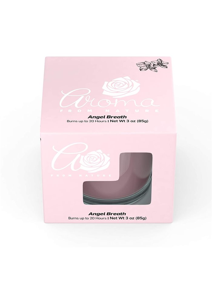 23903 - Aroma Candle Jar, Angel Breath - 3 oz. (Case of 8) - Box:  - Loc: H13