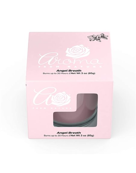 23903 - Aroma Candle Jar, Angel Breath - 3 oz. (Case of 8) - Box:  - Loc: H13