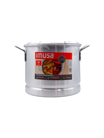 23945 - Steamer Pot ( Tamalera ) 24 Qt. 9811 - Box:  - Loc: J13