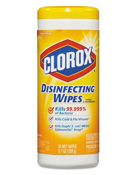 24082 - Clorox Disinfecting Wipes, Lemon - 35ct (Case of 12) - Box:  - Loc: A0