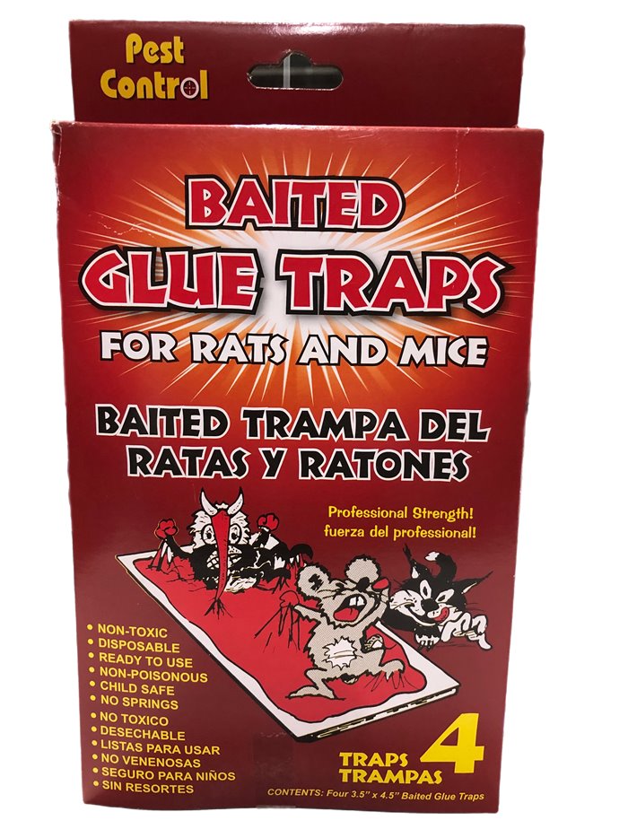 24157 - Pest Control Glue Trap - 4 Pack ( Box )
17807 - Box:  - Loc: I13