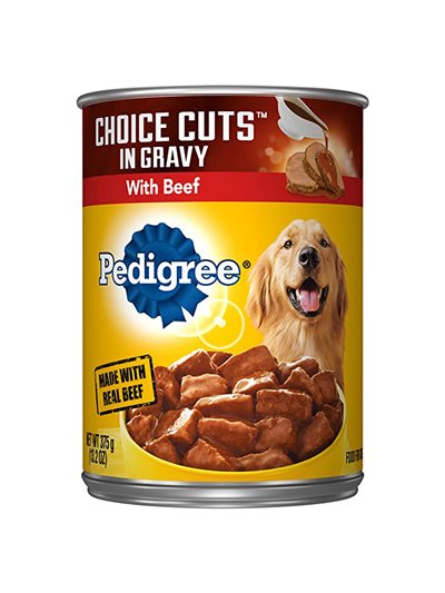24163 - Pedigree Choice Cut Gravy Beef, 13.2 oz. - (12 Cans) - Box:  - Loc: S1