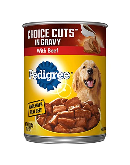 24163 - Pedigree Choice Cut Gravy Beef, 13.2 oz. - (12 Cans) - Box:  - Loc: S1
