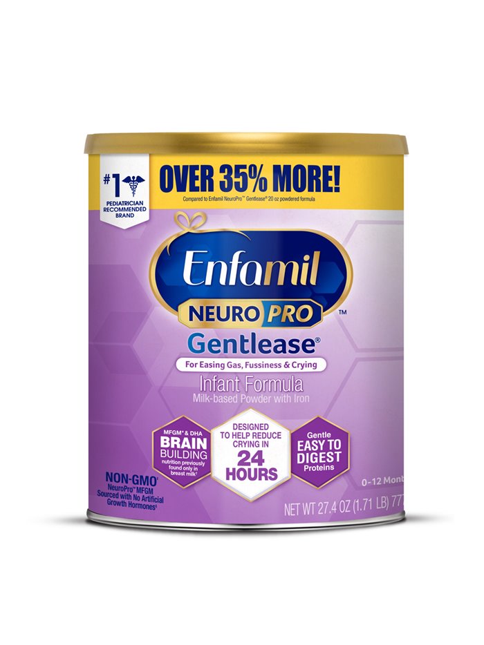 24217 - Enfamil Infant Formula Gentlease, Neuro Pro Powder - 27.4 oz. (Case of 6) - Box:  - Loc: G1