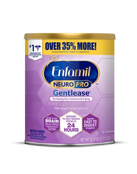 24217 - Enfamil Infant Formula Gentlease, Neuro Pro Powder - 27.4 oz. (Case of 6) - Box:  - Loc: G1