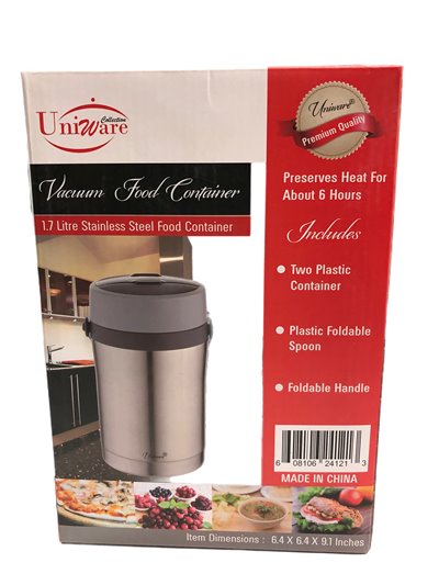 24222 - Uniware S/S Vacuum Flask 1.7lt - Box:  - Loc: J10