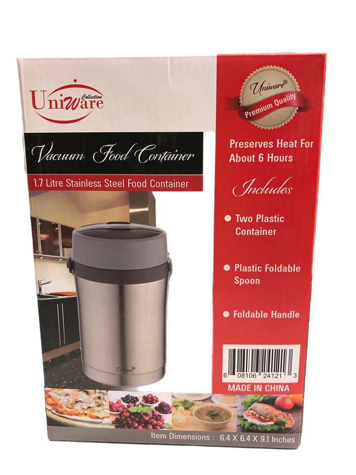 24222 - Uniware S/S Vacuum Flask 1.7lt - Box:  - Loc: J10