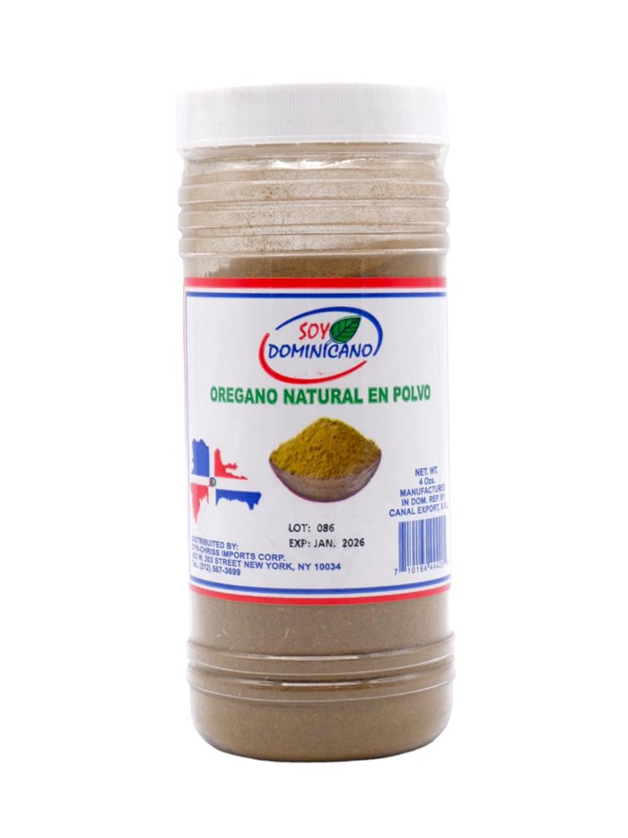 24248 - Soy Dominicano Ground Oregano - 4 oz. (Case of 12) - Box:  - Loc: F1
