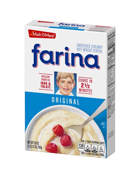 24257 - Farina Hot Wheat Cereal - 28oz (Case Of 12) - Box:  - Loc: H4