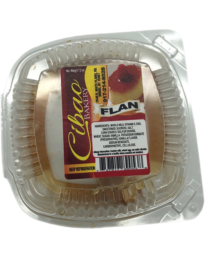 24356 - Cecilia Bakery Flan - 4oz. (Case of 24) - Box:  - Loc: 