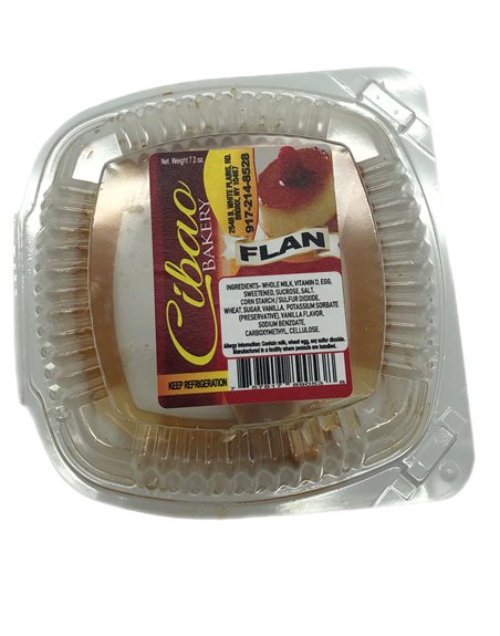 24356 - Cecilia Bakery Flan - 4oz. (Case of 24) - Box:  - Loc: 