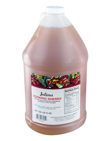 24364 - Jolina Cooking Wine, Sherry - 1 Gal. - Box:  - Loc: S8