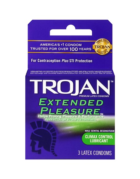 24404 - Trojan Extended Pleasure - 6 Pack/3ct - Box:  - Loc: K11