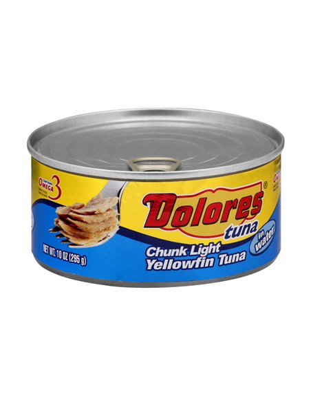 24422 - Dolores Chunk Light Tuna in Water - 10 oz. - Box:  - Loc: M4