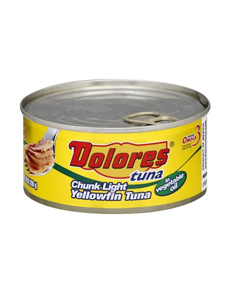 24423 - Dolores Chunk Light Tuna in Oil - 10 oz. - Box:  - Loc: M4