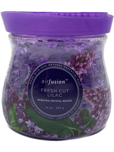 24536 - Crystal Beads Air Freshener, Fresh Cut Lilac - 14 oz. (Case of 12) - Box:  - Loc: I5