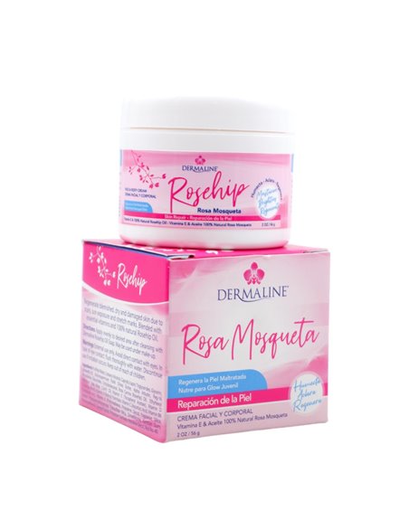 24548 - Dermaline Body Cream, Rosehip - 2 oz. - Box:  - Loc: L3