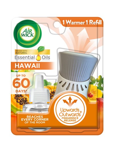 24662 - Air Wick Scented Oil Warmer + Refill, Hawaii Papaya - 1ct. (Case of 6) - Box:  - Loc: 