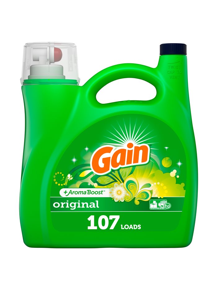 24685 - Gain Liquid Laundry Detergent, Original - 154 fl. oz. ( Case of 4 ) - Box:  - Loc: C2
