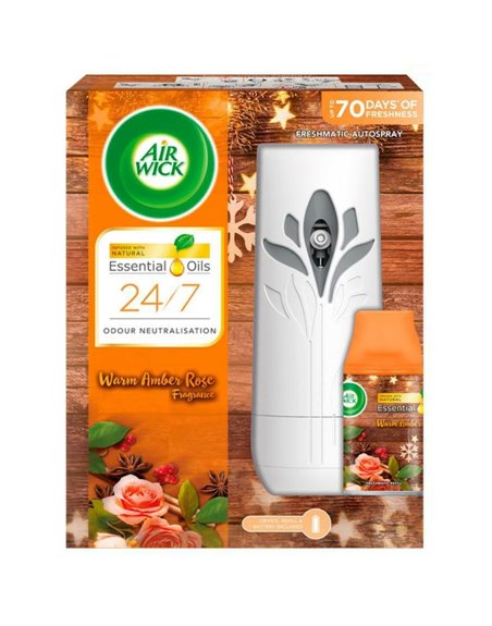 24687 - Air Wick Freshmatic Autospray Kit, Warm Amber Rose - 250ml. (Case of 4) - Box:  - Loc: I3
