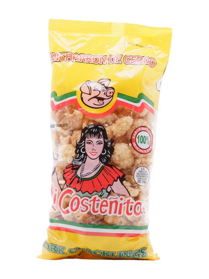 24696 - Mi Costeñita Chicharron Cerdo, 6oz. (Case of 12) - Box:  - Loc: O2