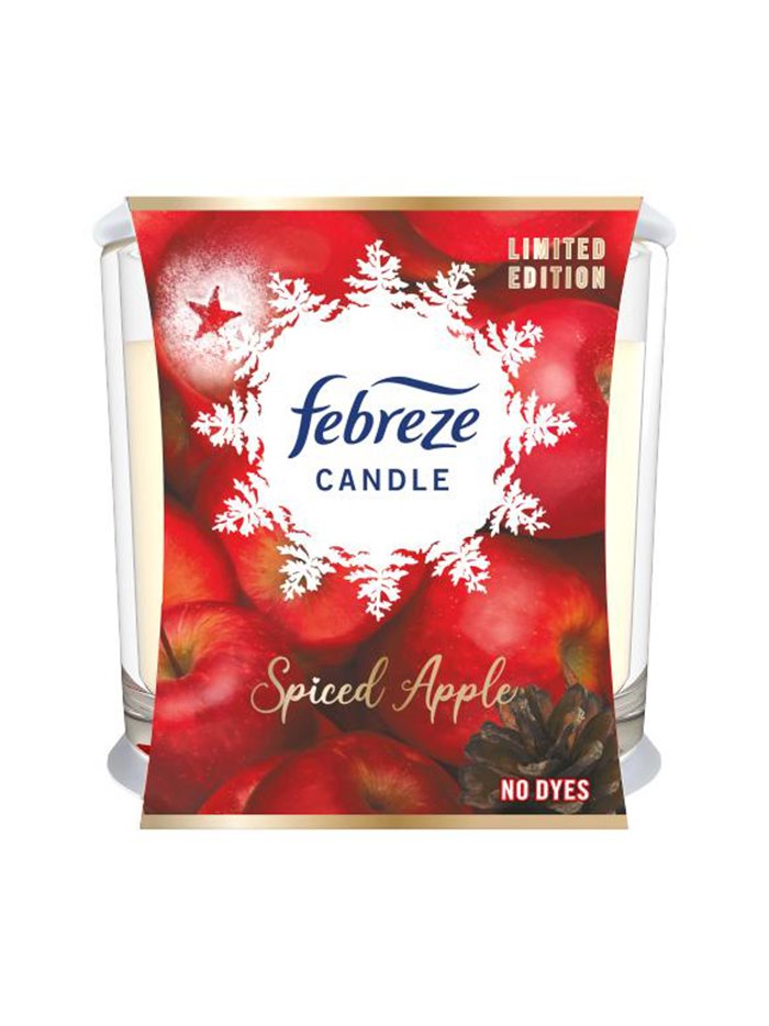24698 - Febreze Candle, Spiced Apple - 3.5 oz. (Case of 4) - Box:  - Loc: I5
