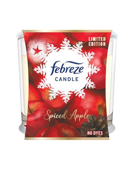 24698 - Febreze Candle, Spiced Apple - 3.5 oz. (Case of 4) - Box:  - Loc: I5