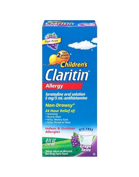 24751 - Claritin Children's Allergy Relief- 8 fl. oz. - Box:  - Loc: K4