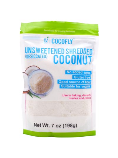 24818 - Cocofly Unsweetened Shredded Coconut - 7oz - Box:  - Loc: F1