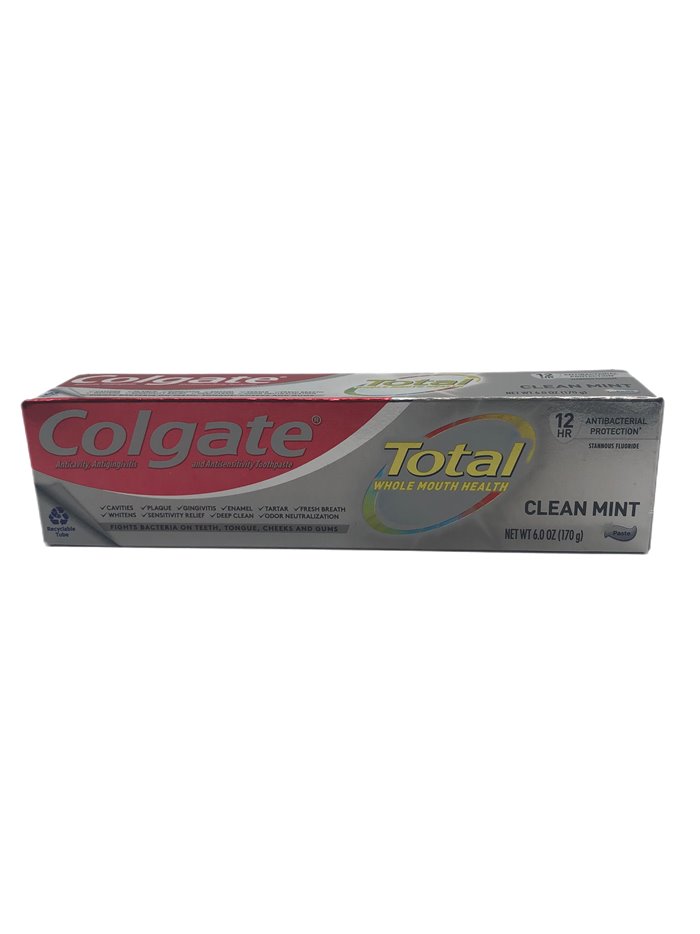 24827 - Colgate Toothpaste, Total Clean Mint USA- 6.0 oz (Case of 24) - Box:  - Loc: H0