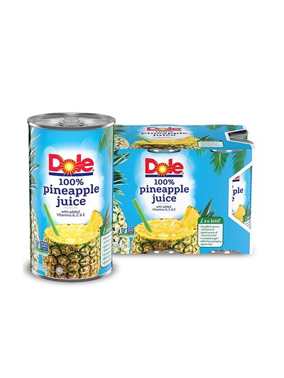 24833 - Dole Pineapple Juice - 6 fl. oz. (Case of 24) - Box:  - Loc: D4