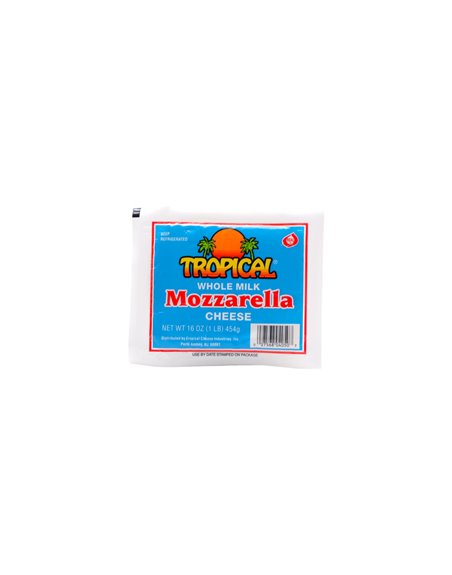 24863 - Tropical Mozzarella Cheese 16oz - Box:  - Loc: NV-7