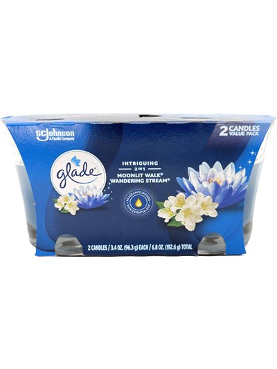 24873 - Glade Candle 2in1 Moonlit Walk - 3.4 oz. (Case of 6) - Box:  - Loc: 41F
