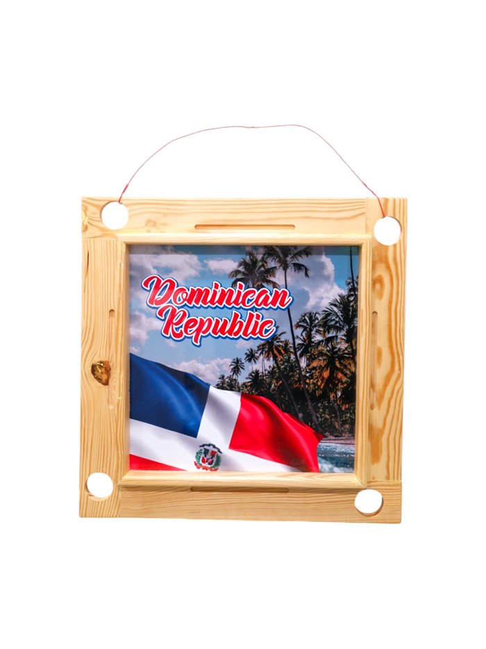 24906 - Domino Wood Table - Box:  - Loc: ALM