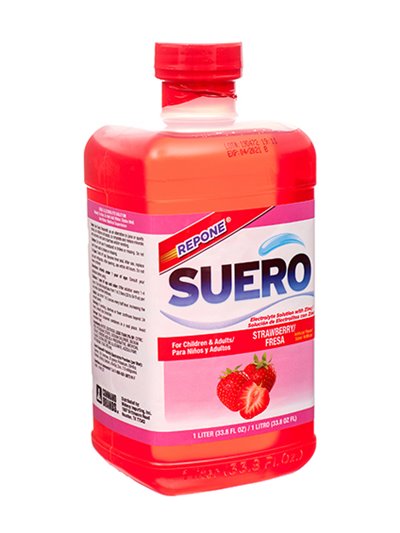 24949 - Repone Suero Strawberry, 1 lt. - (Case of 8) - Box:  - Loc: D0