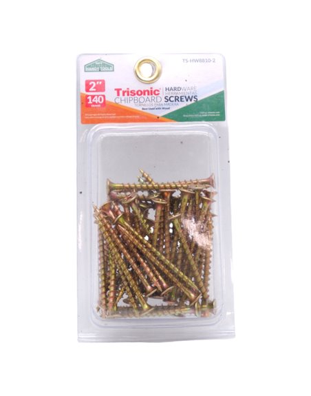 24957 - Trisonic Chipboard Screws 2" ( TS-HW8810-2 ) - 140g - Box:  - Loc: A2