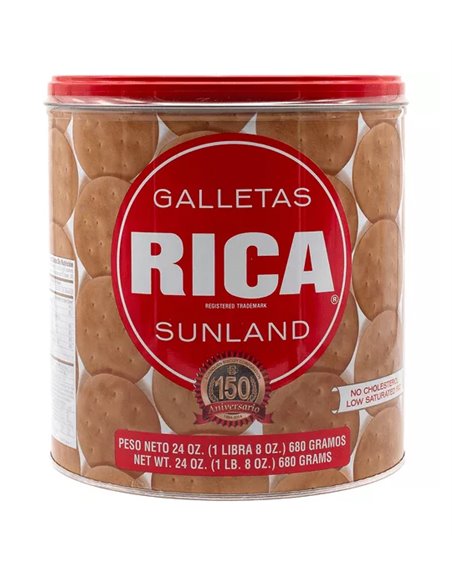25094 - Galletas Rica Sunland 6/24 oz - Box:  - Loc: F7