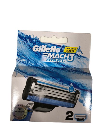 25111 - Gillette Mach3 Refill Cartridges - 2 Pack - Box:  - Loc: L0