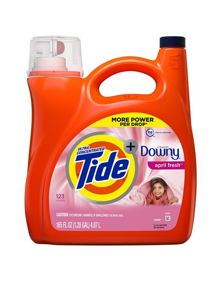25174 - Tide Liquid Detergent, Downy - 165 fl. oz. (Case of 4) - Box:  - Loc: C6