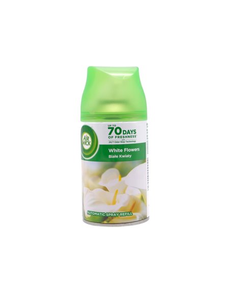 25323 - Air Wick Freshmatic Refill Can, White Flowers - 250ml. (Case of 6) - Box:  - Loc: I6
