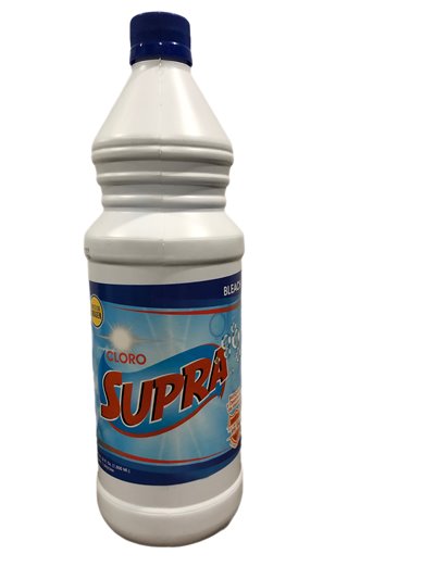 25506 - Supra Cloro ( Bleach) - 32 fl. oz. (Case of 12) - Box:  - Loc: B6