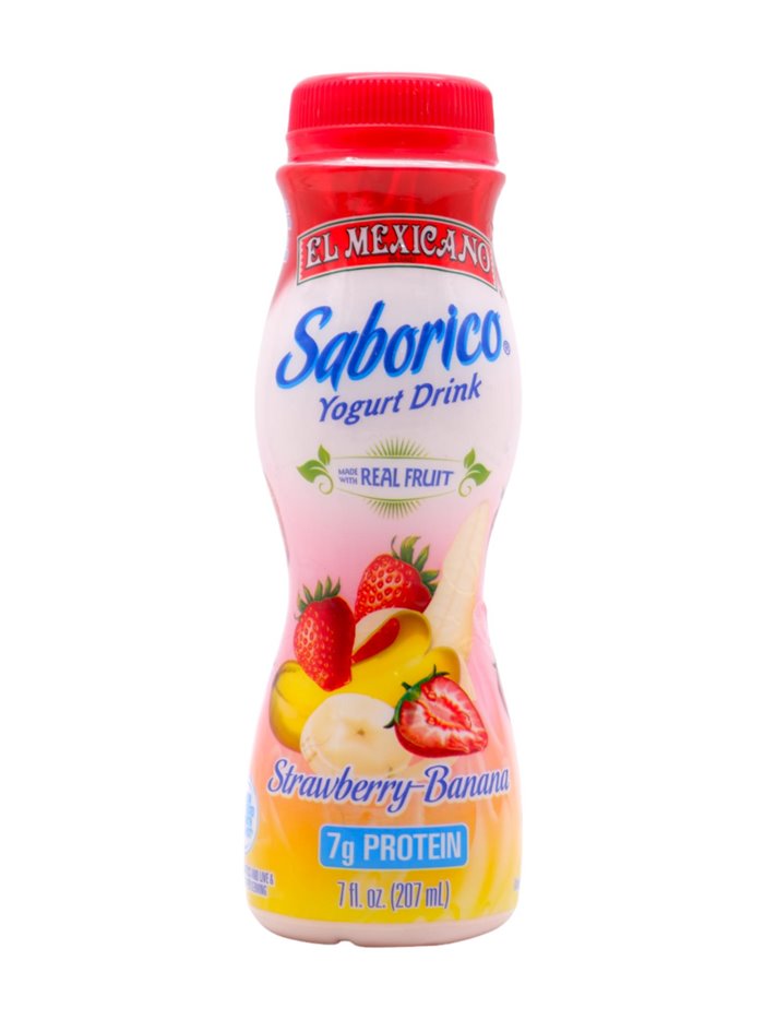 25539 - El Mexicano Yogurt Banana-Strawberry - 7 fl. oz. (12 Pack) - Box:  - Loc: 1