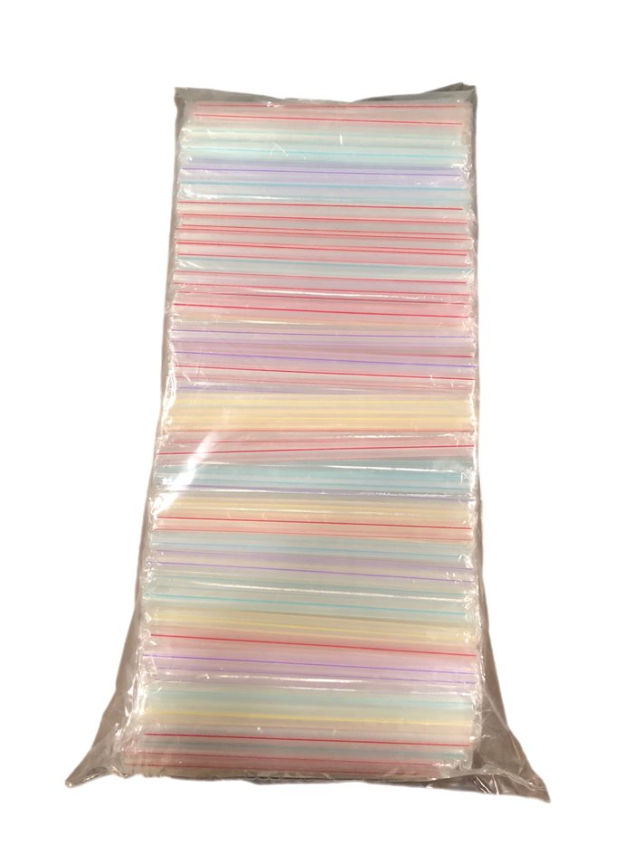 25604 - Plastic Straw Wrapped 5PK  - 4000ct - Box:  - Loc: A11