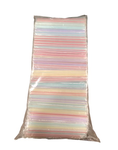 25604 - Plastic Straw Wrapped 5PK  - 4000ct - Box:  - Loc: A11