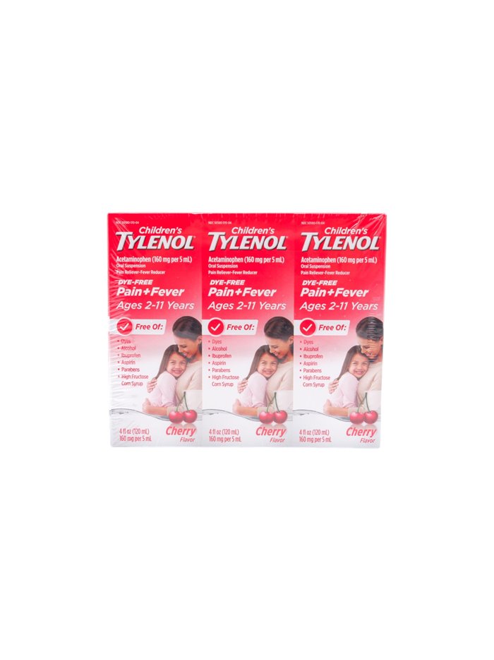 25677 - Tylenol Children's Pain & Fever, Cherry - 3/4 fl. oz. - Box:  - Loc: K3