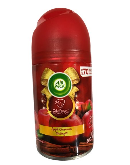 25696 - Air Wick Refill Ultra Machine Can, Apple Cinnamon - 250ml (Case of 6) - Box:  - Loc: I6