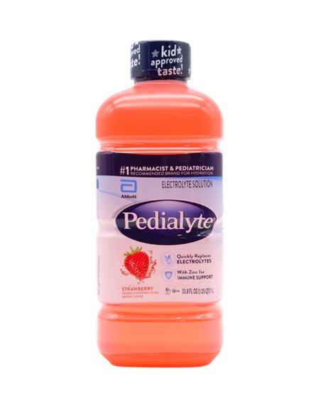 25914 - Pedialyte  Strawberry , 1 lt. - (Case of 8) - Box:  - Loc: D0